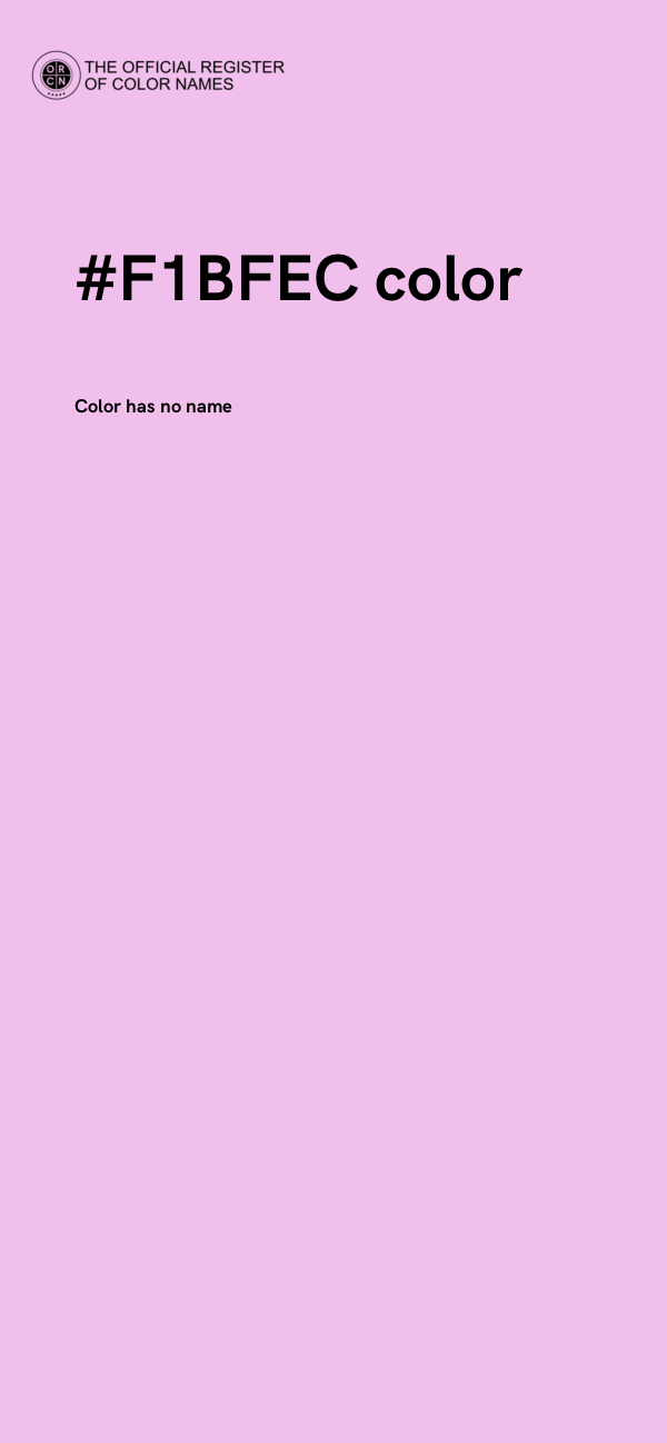 #F1BFEC color image