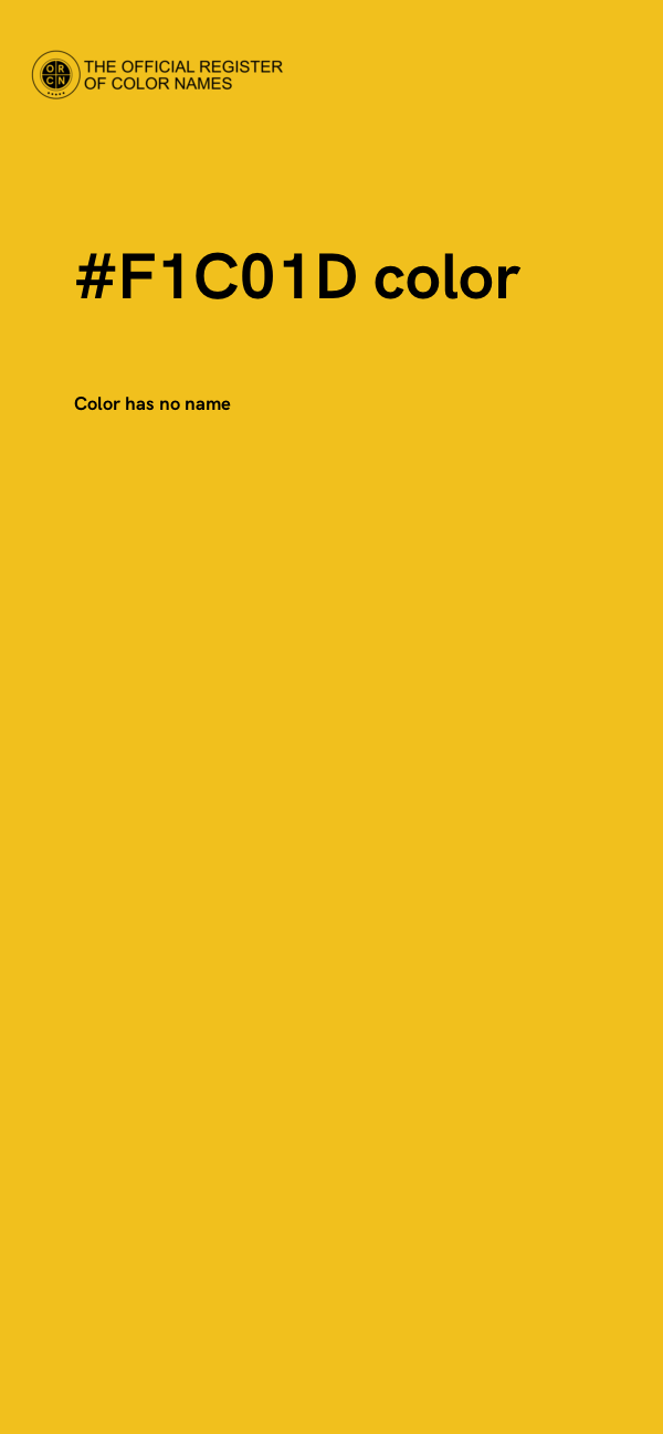 #F1C01D color image