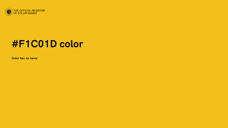 #F1C01D color image