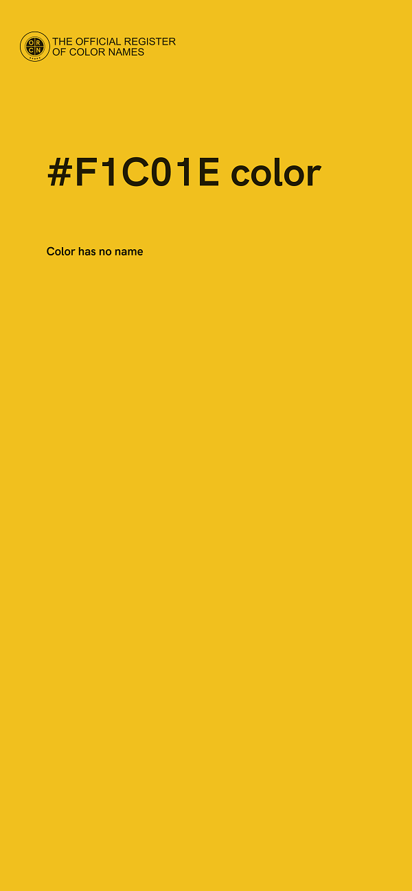 #F1C01E color image