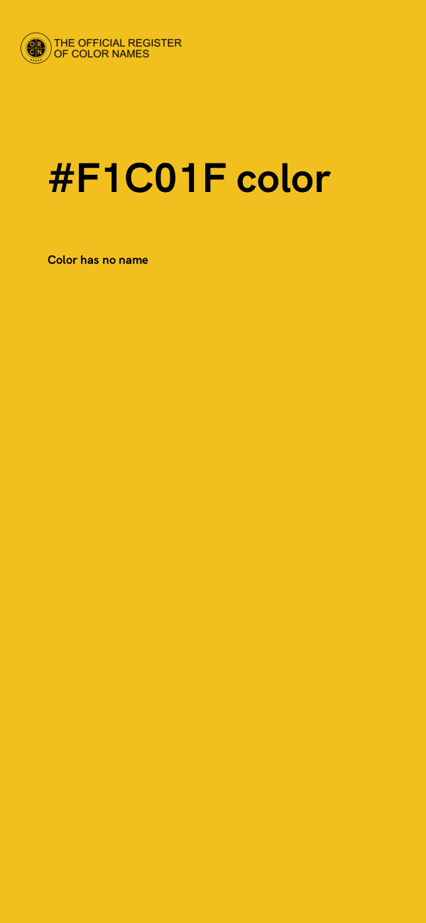 #F1C01F color image