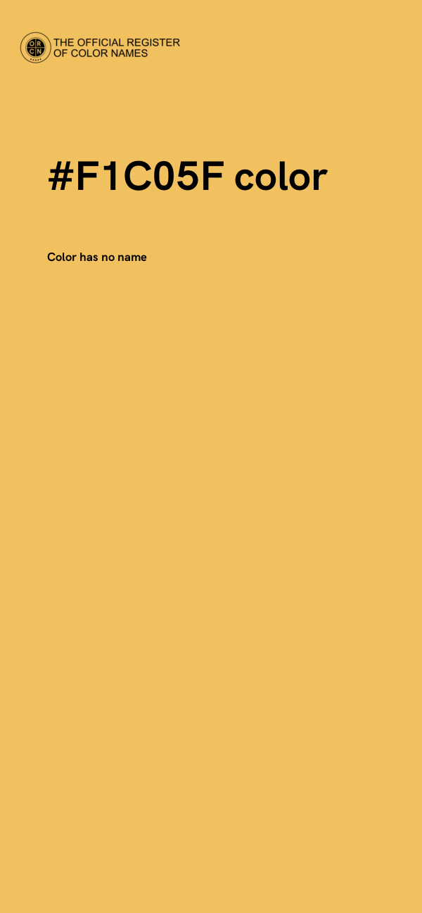 #F1C05F color image
