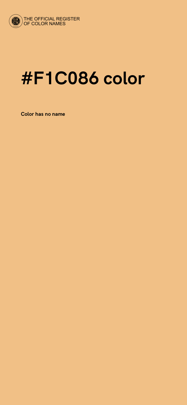 #F1C086 color image