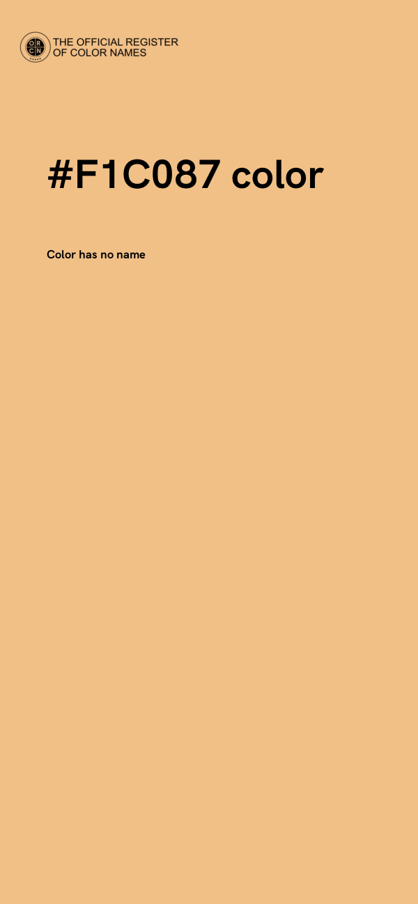 #F1C087 color image