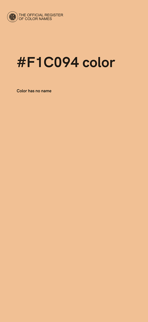 #F1C094 color image