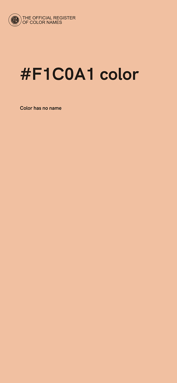 #F1C0A1 color image