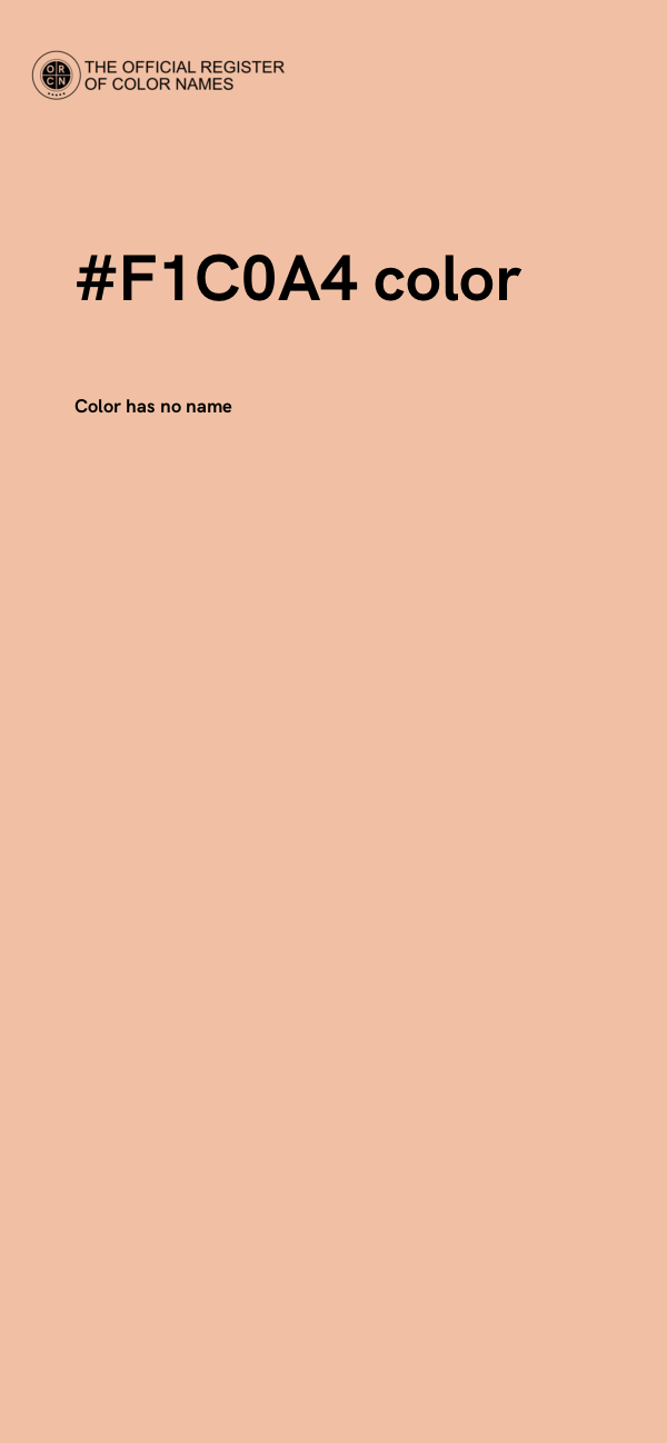 #F1C0A4 color image