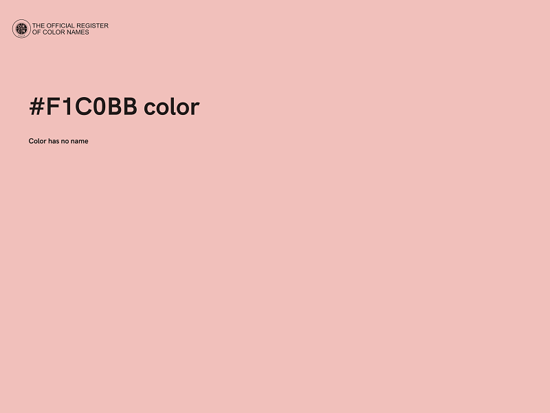 #F1C0BB color image