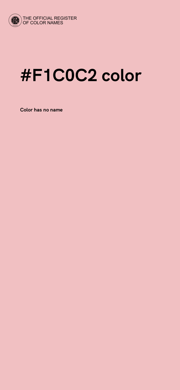 #F1C0C2 color image