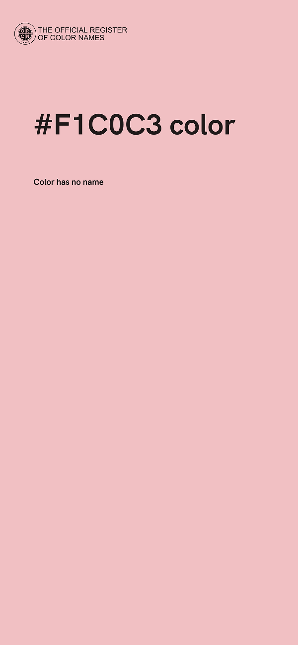 #F1C0C3 color image