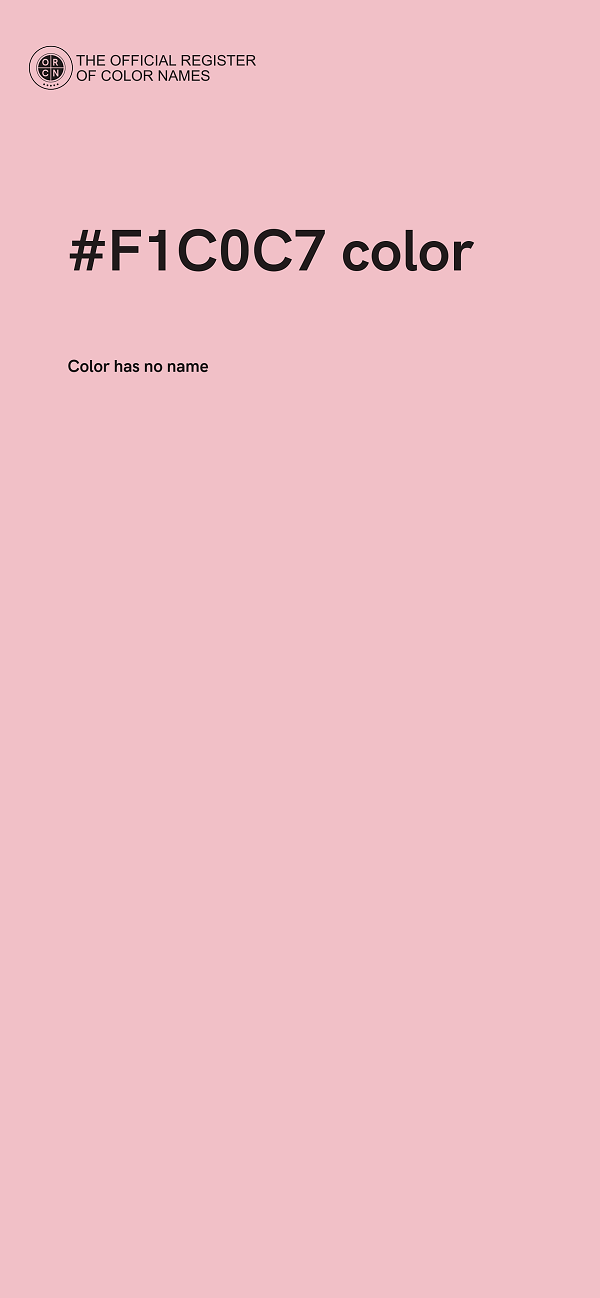#F1C0C7 color image