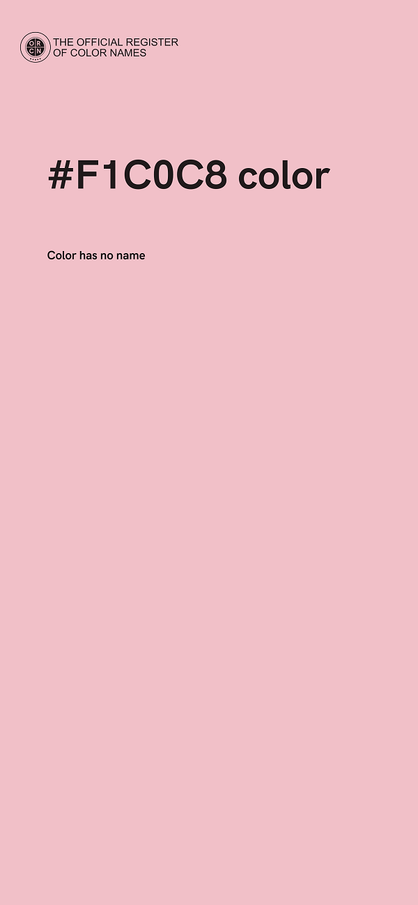 #F1C0C8 color image