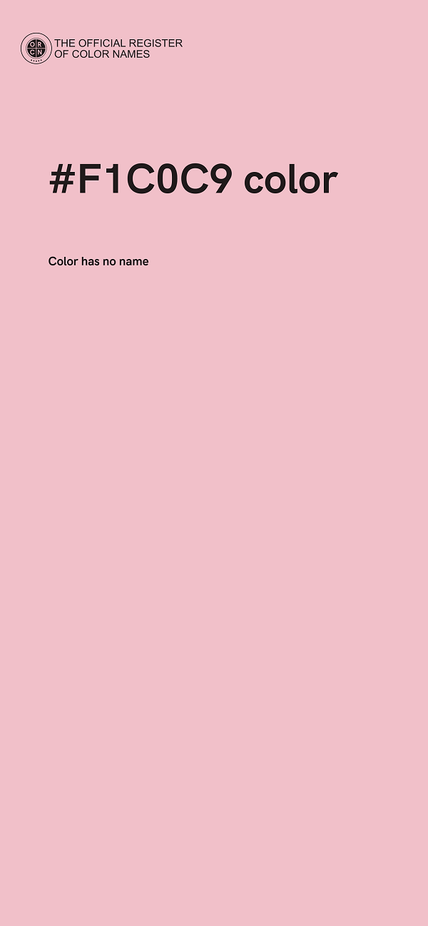 #F1C0C9 color image