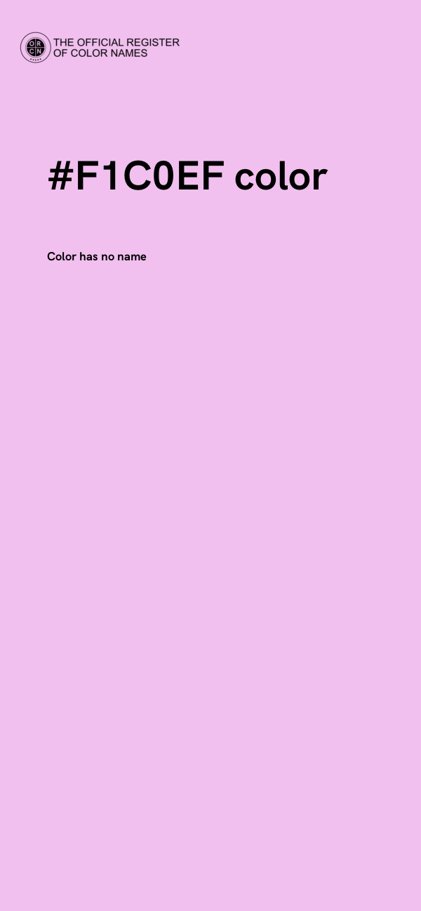 #F1C0EF color image