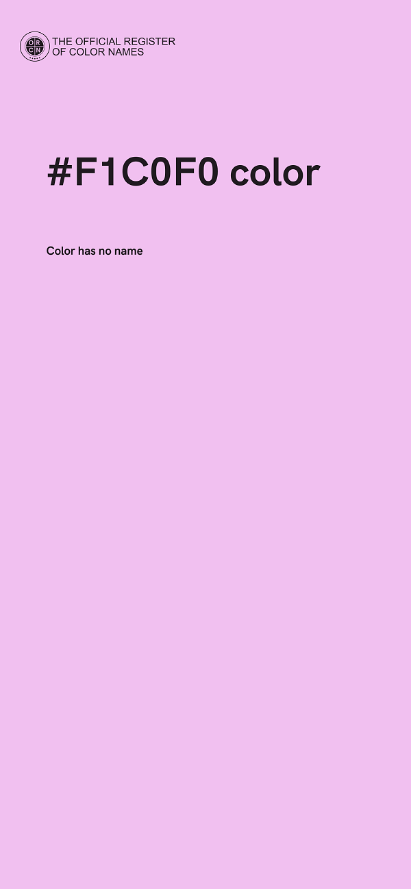 #F1C0F0 color image