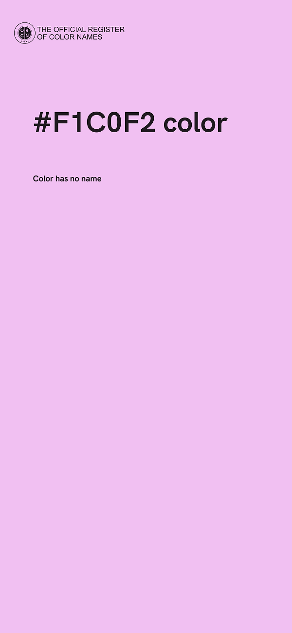 #F1C0F2 color image