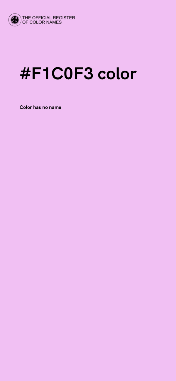 #F1C0F3 color image