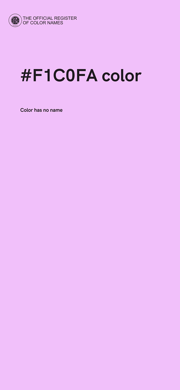 #F1C0FA color image