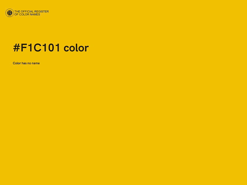 #F1C101 color image