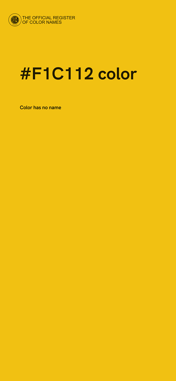 #F1C112 color image