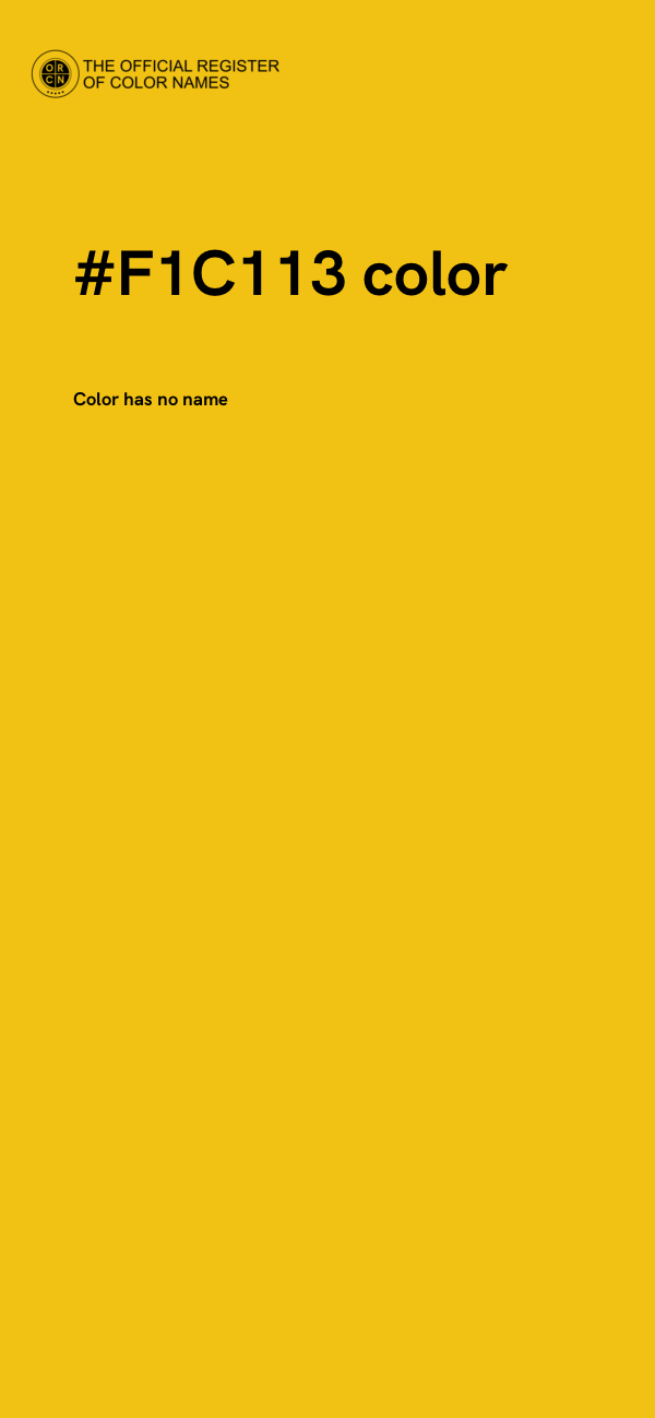 #F1C113 color image