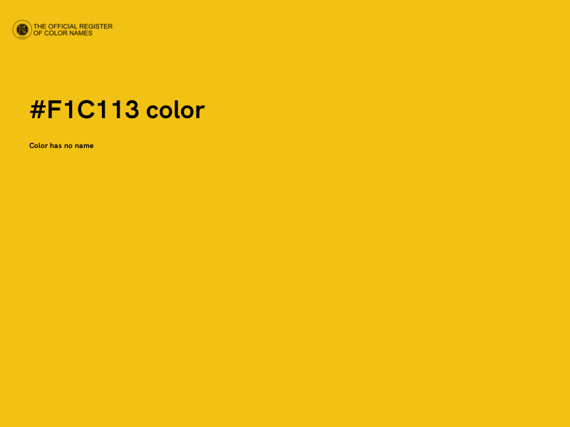 #F1C113 color image