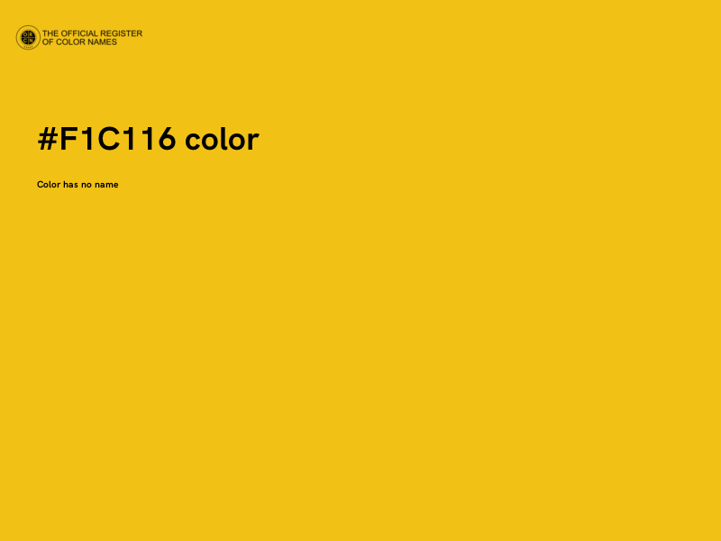 #F1C116 color image