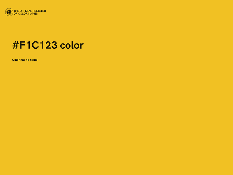 #F1C123 color image