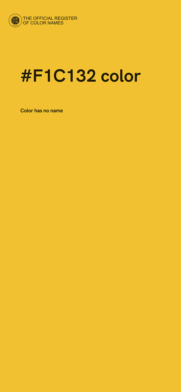 #F1C132 color image