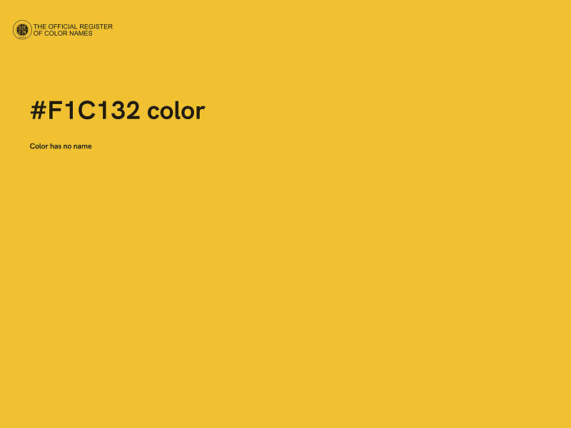 #F1C132 color image