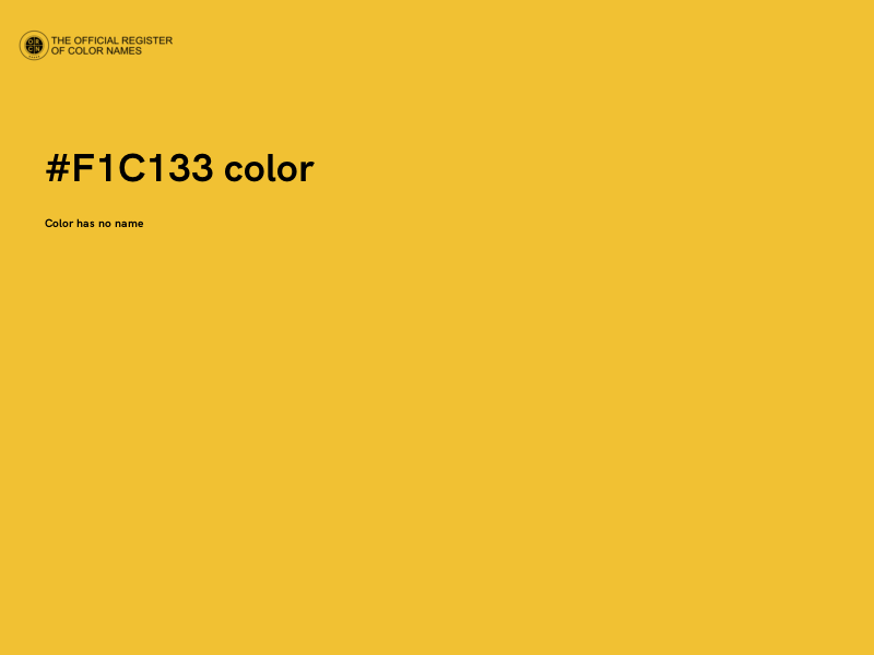 #F1C133 color image
