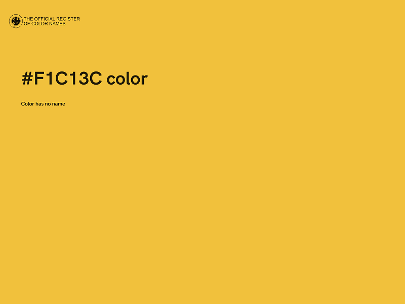 #F1C13C color image