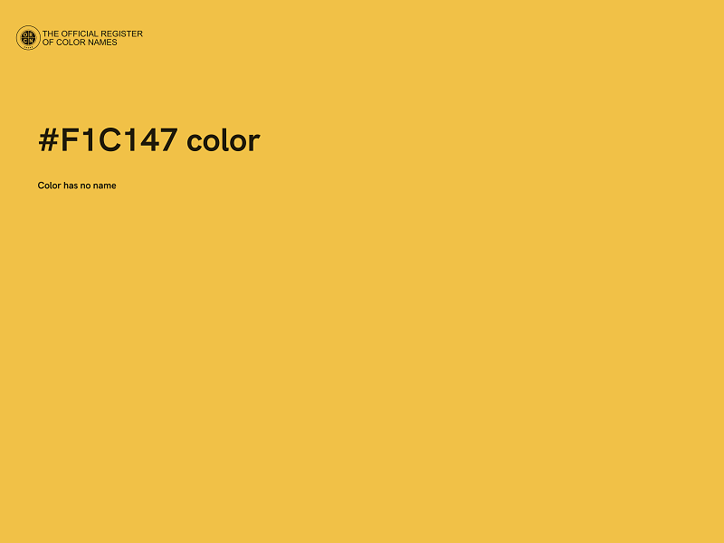 #F1C147 color image