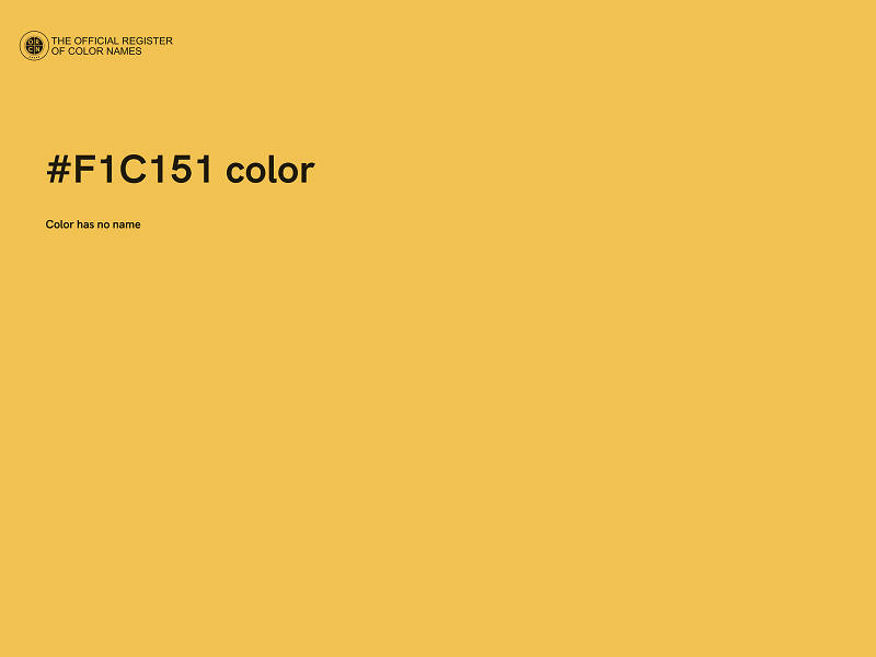 #F1C151 color image