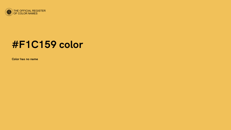 #F1C159 color image