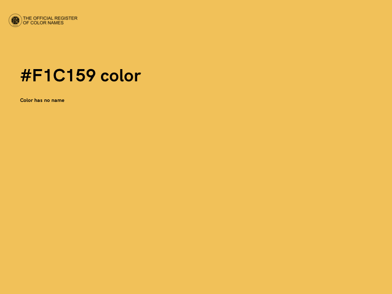 #F1C159 color image