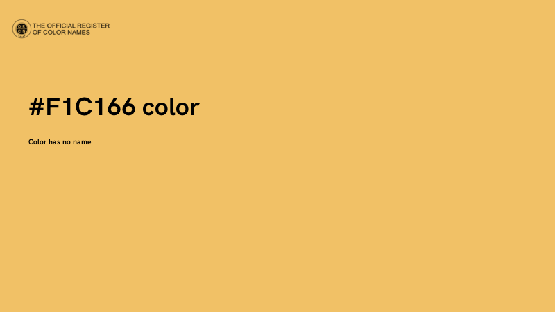 #F1C166 color image