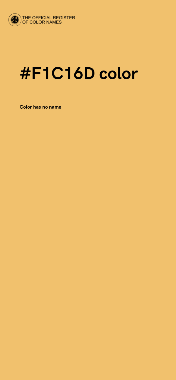 #F1C16D color image