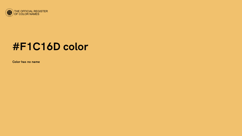 #F1C16D color image