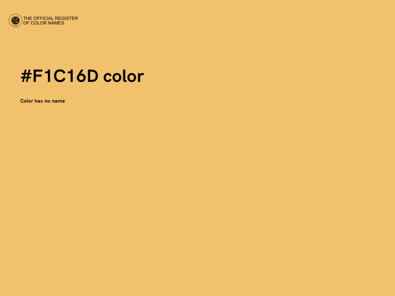 #F1C16D color image