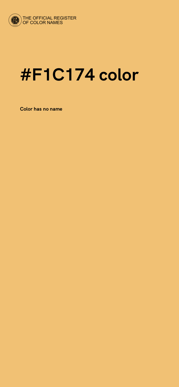 #F1C174 color image