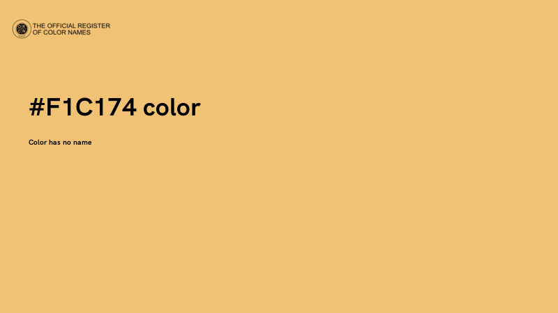 #F1C174 color image