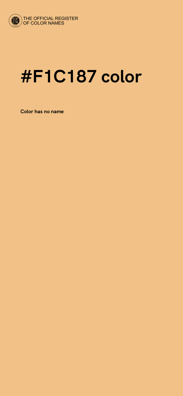 #F1C187 color image
