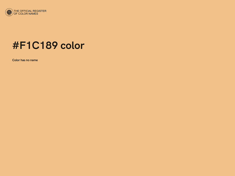 #F1C189 color image