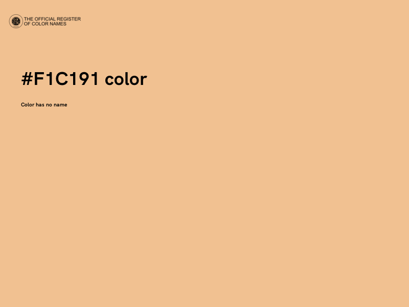 #F1C191 color image