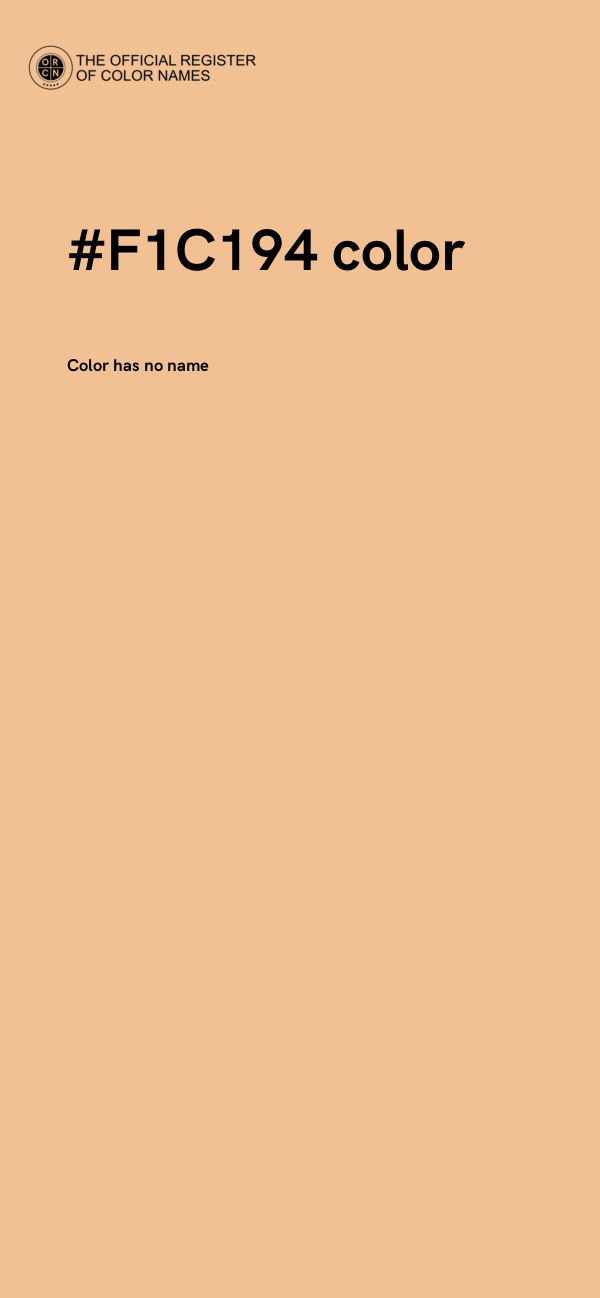 #F1C194 color image