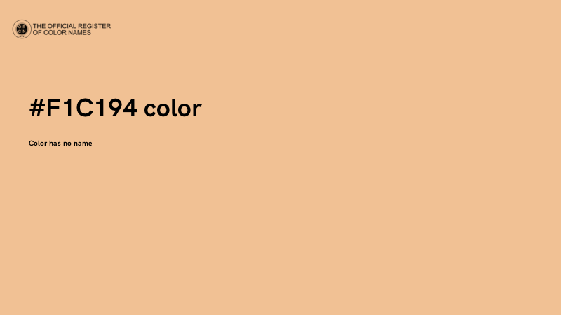 #F1C194 color image
