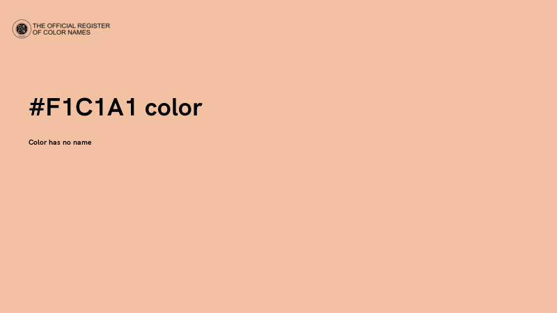 #F1C1A1 color image