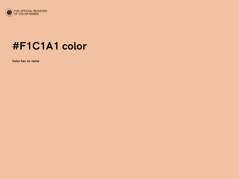#F1C1A1 color image
