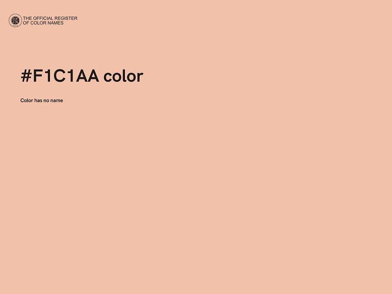 #F1C1AA color image